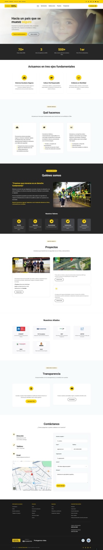 Home de la Fundación Automóvil Club de Chile — vista completa